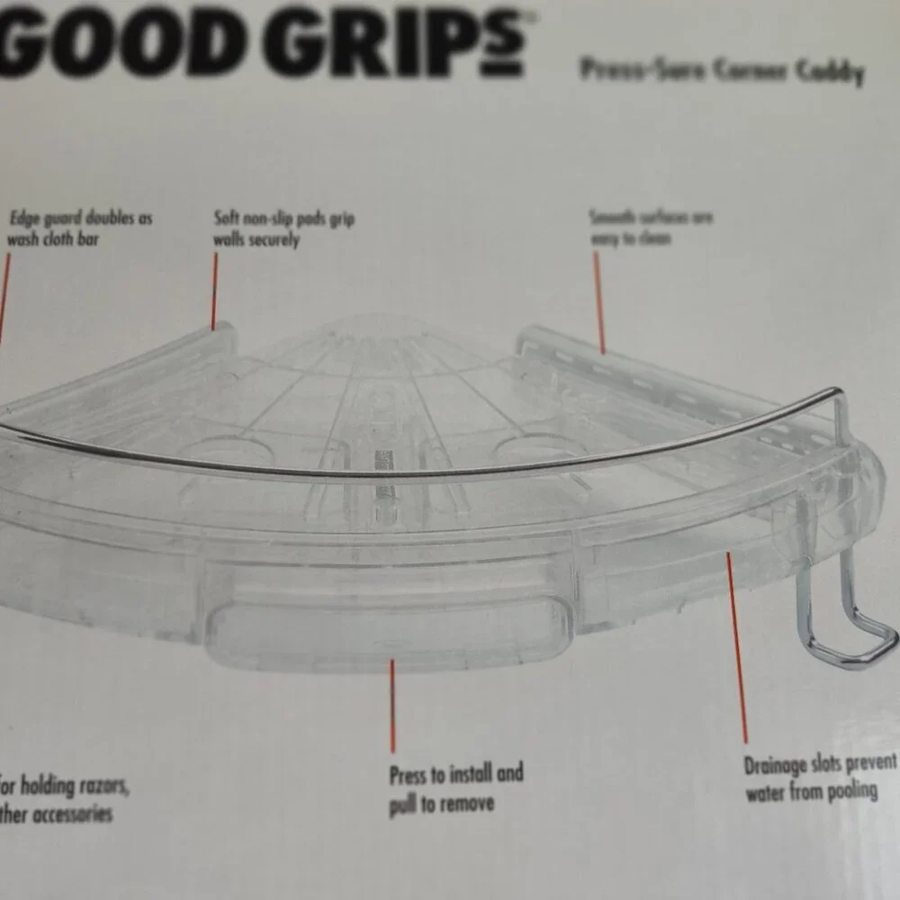 OXO Good Grips Press-Sure Corner Shower Caddy
